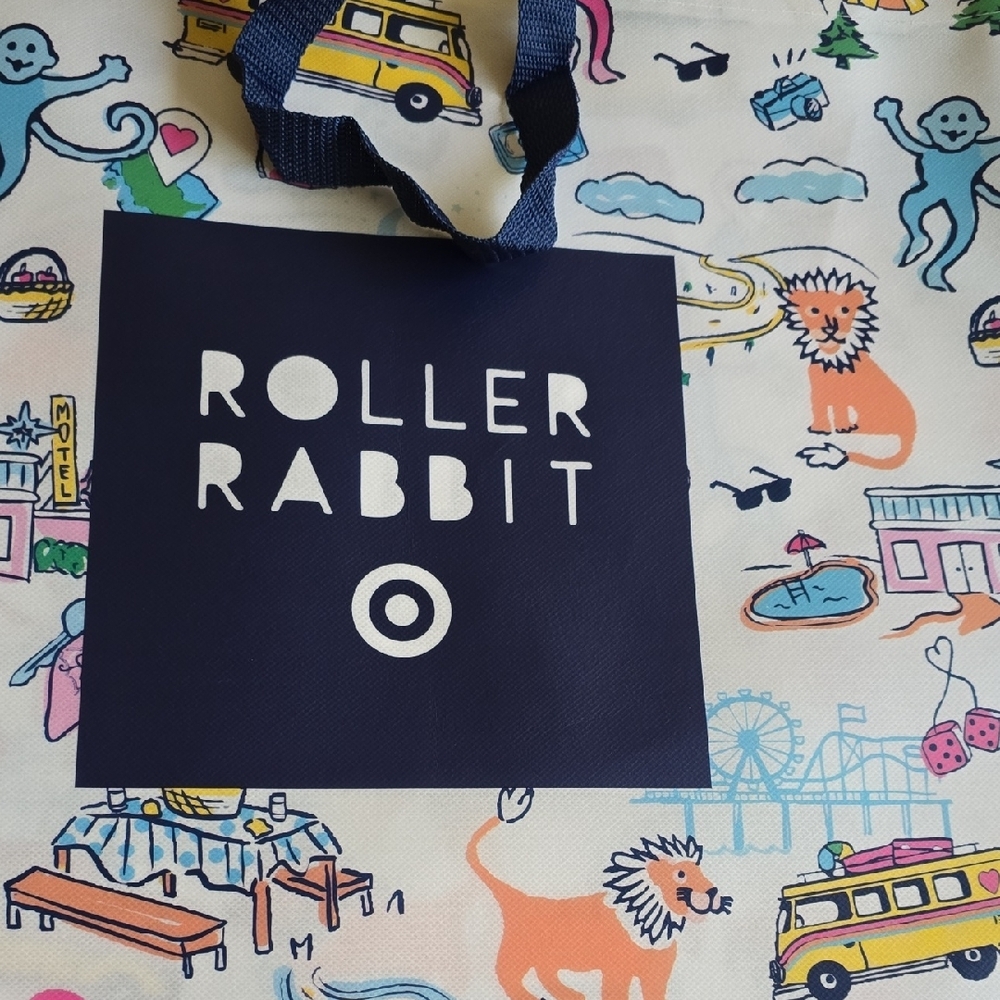 Roller Rabbit Multicolor Illustrated Tote - Picture 2 of 3